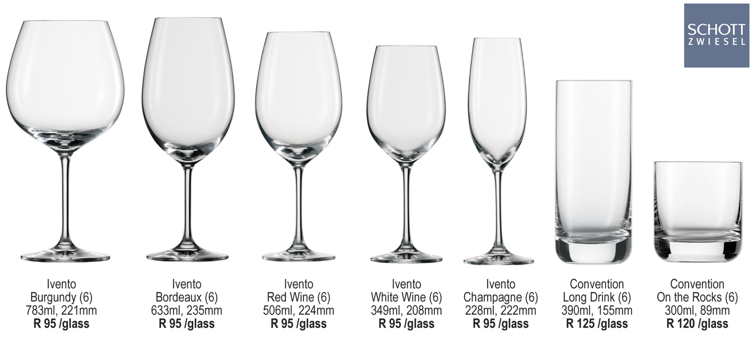 Schott Zwiesel Ivento wine glasses by crystalglass.co.za